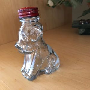 VINTAGE COHODAS VINEYARD CLEAR GLASS DOG SHAKER